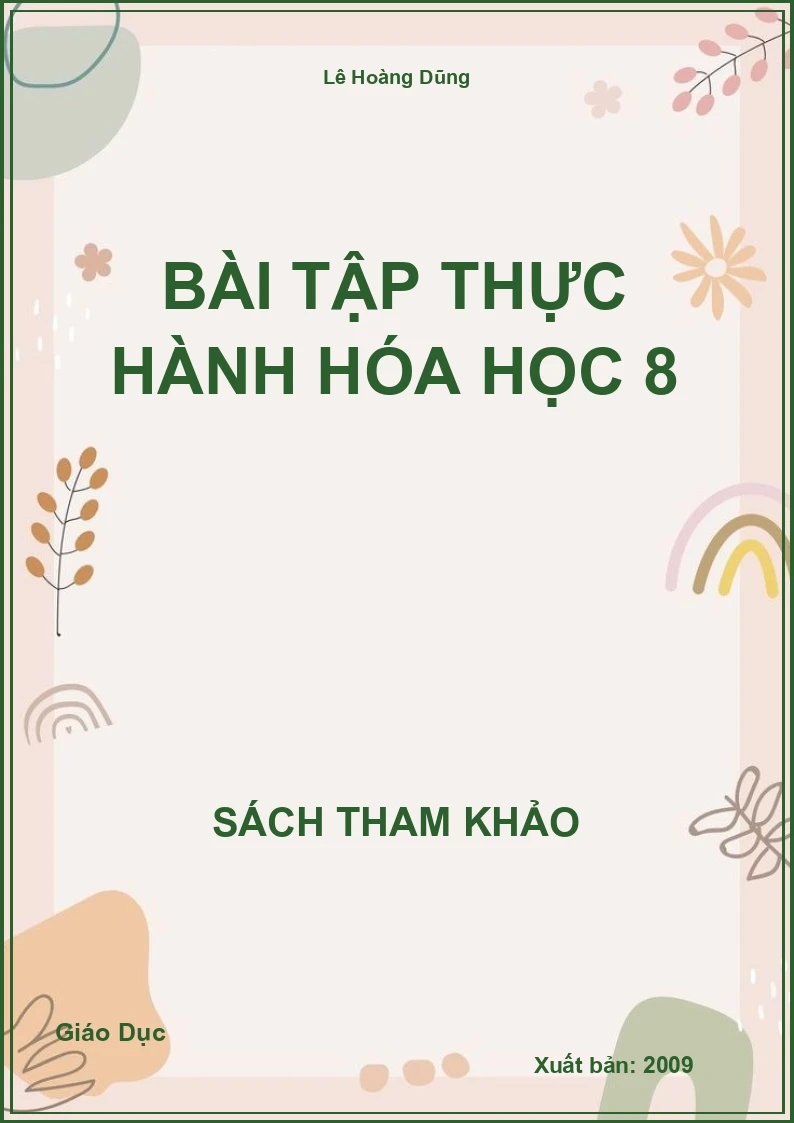 Bài tập thực hành hóa học 8
