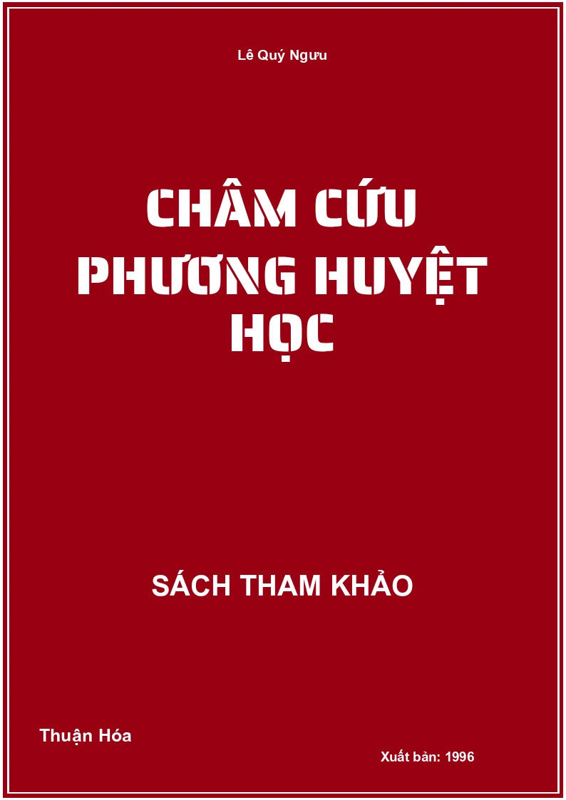 Châm cứu phương huyệt học