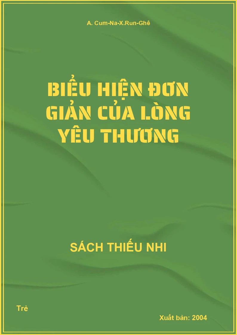 Biểu hiện đơn giản của lòng yêu thương