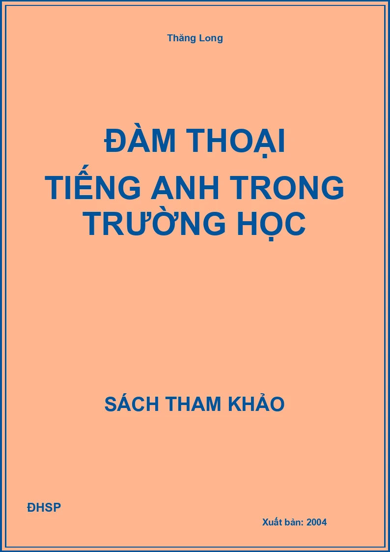 Đàm thoại Tiếng Anh trong trường học