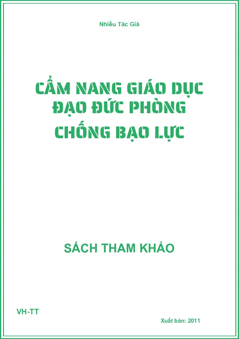 Cẩm nang giáo dục đạo đức phòng chống bạo lực