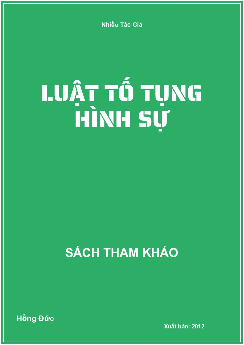 Luật tố tụng hình sự