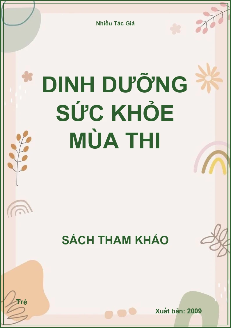 Dinh dưỡng sức khỏe mùa thi