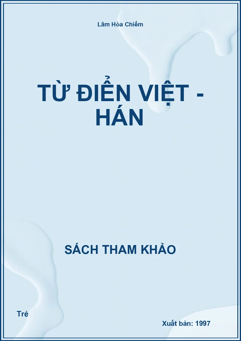 Từ điển Việt - Hán