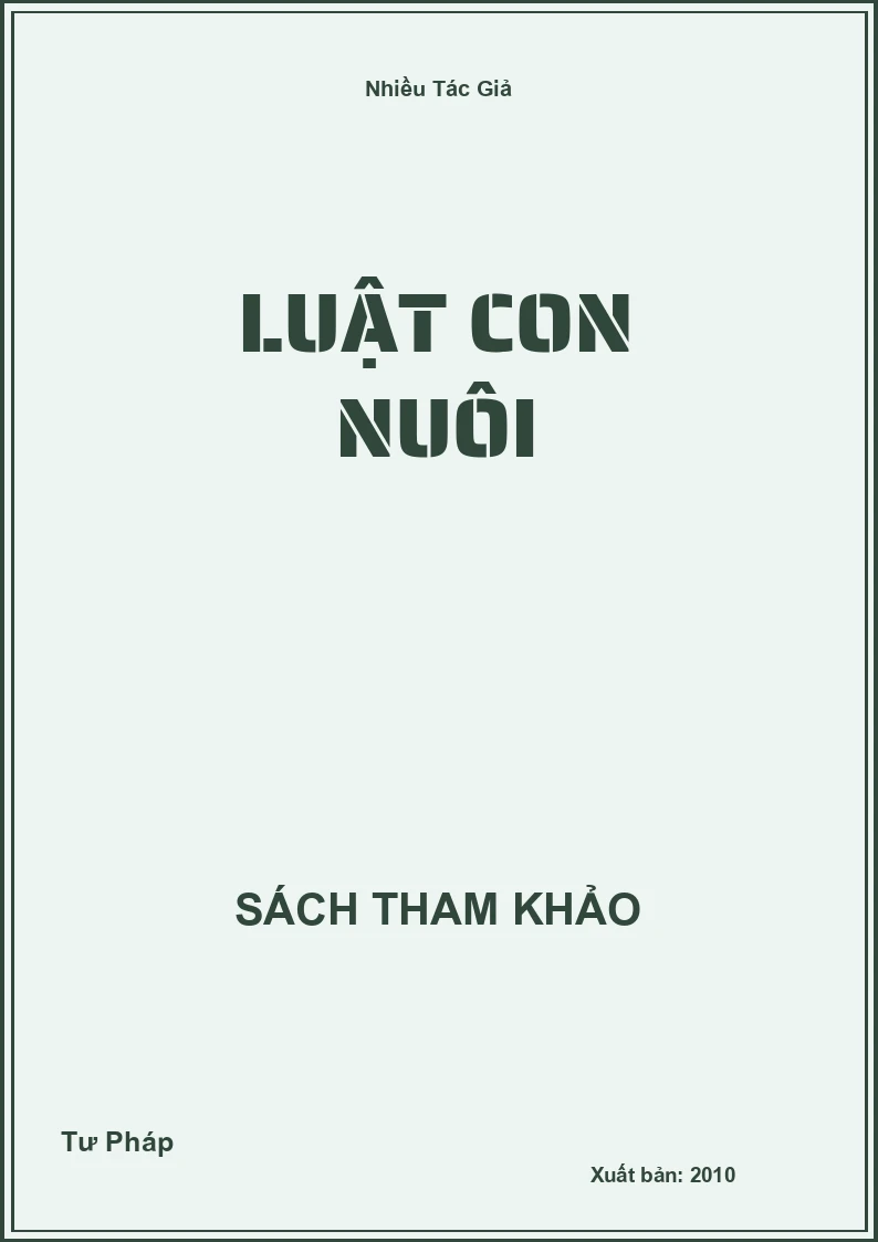 Luật con nuôi