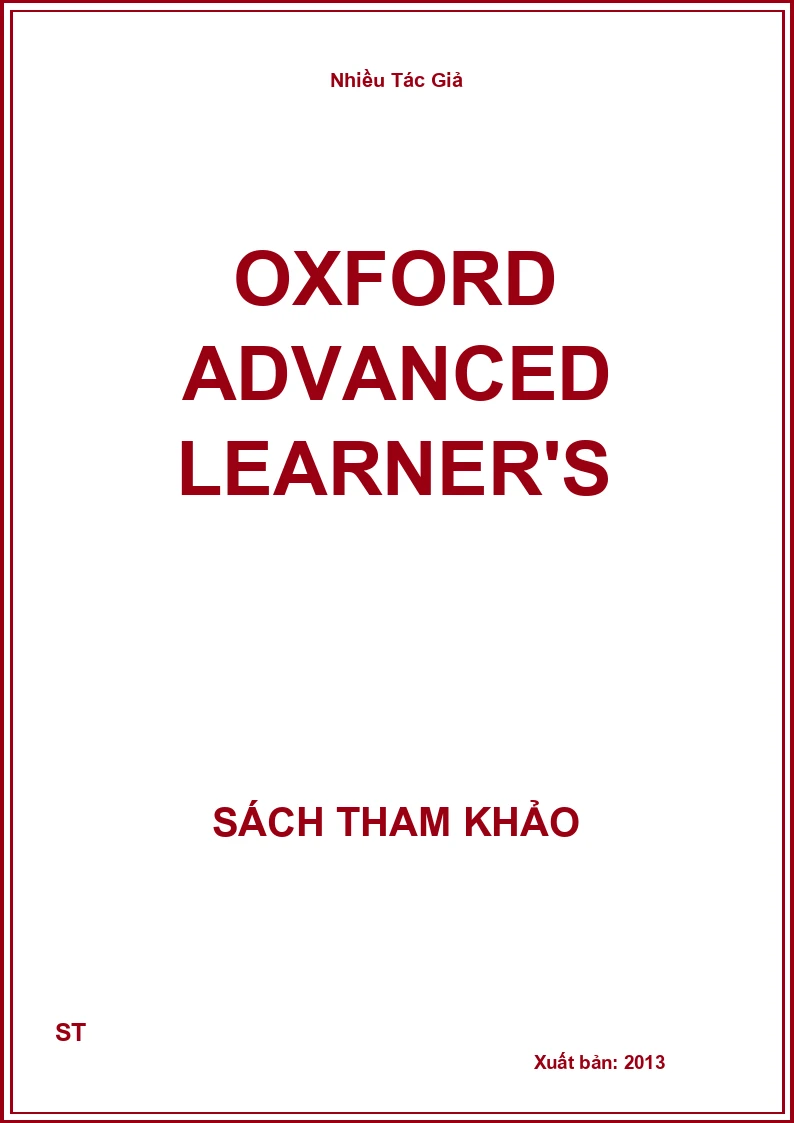 Oxford advanced Learner's