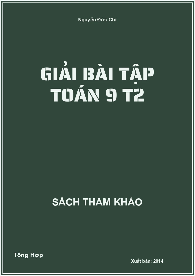 Giải bài tập Toán 9 T2