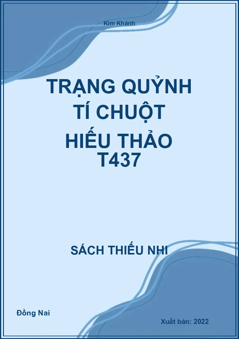 Trạng Quỷnh tí chuột hiếu thảo T437