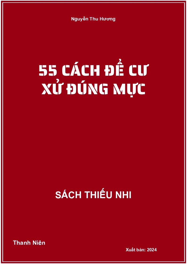 55 cách để cư xử đúng mực