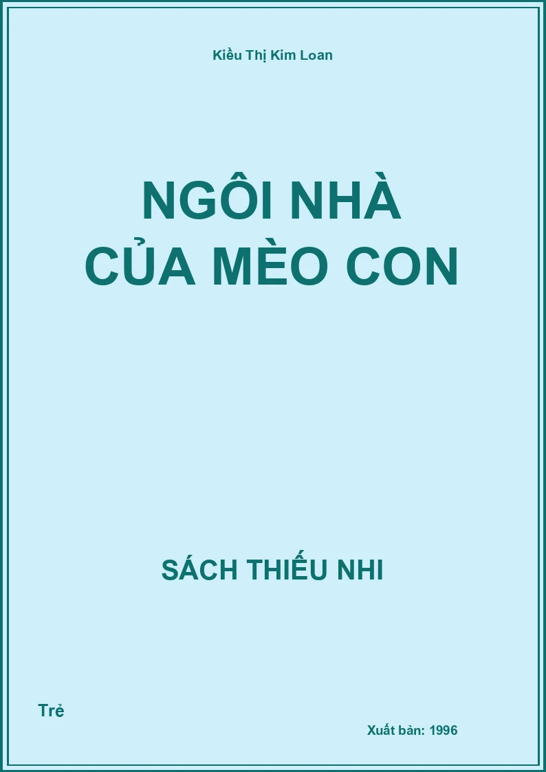 Ngôi nhà của mèo con