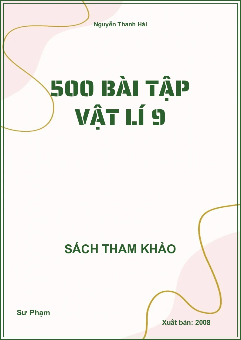 500 bài tập Vật lí 9