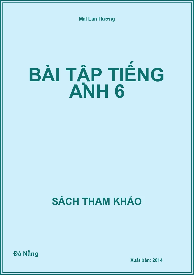 Bài tập Tiếng Anh 6