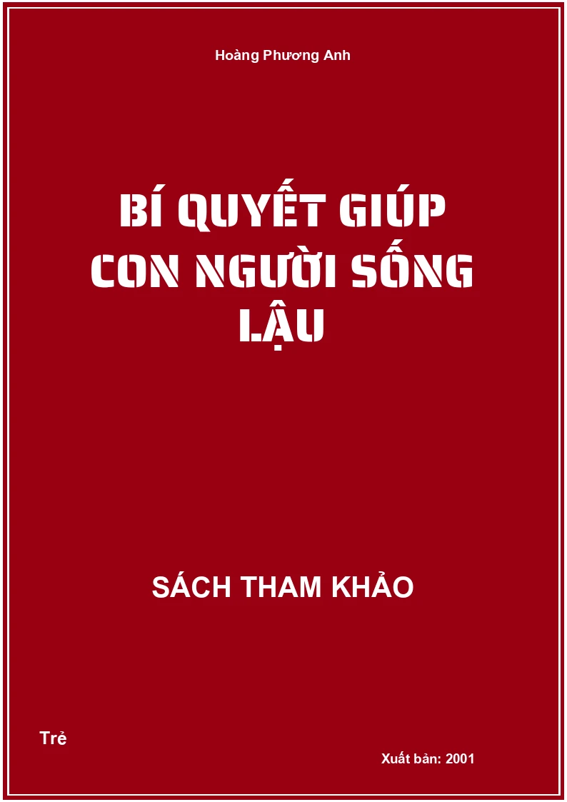 Bí quyết giúp con người sống lậu
