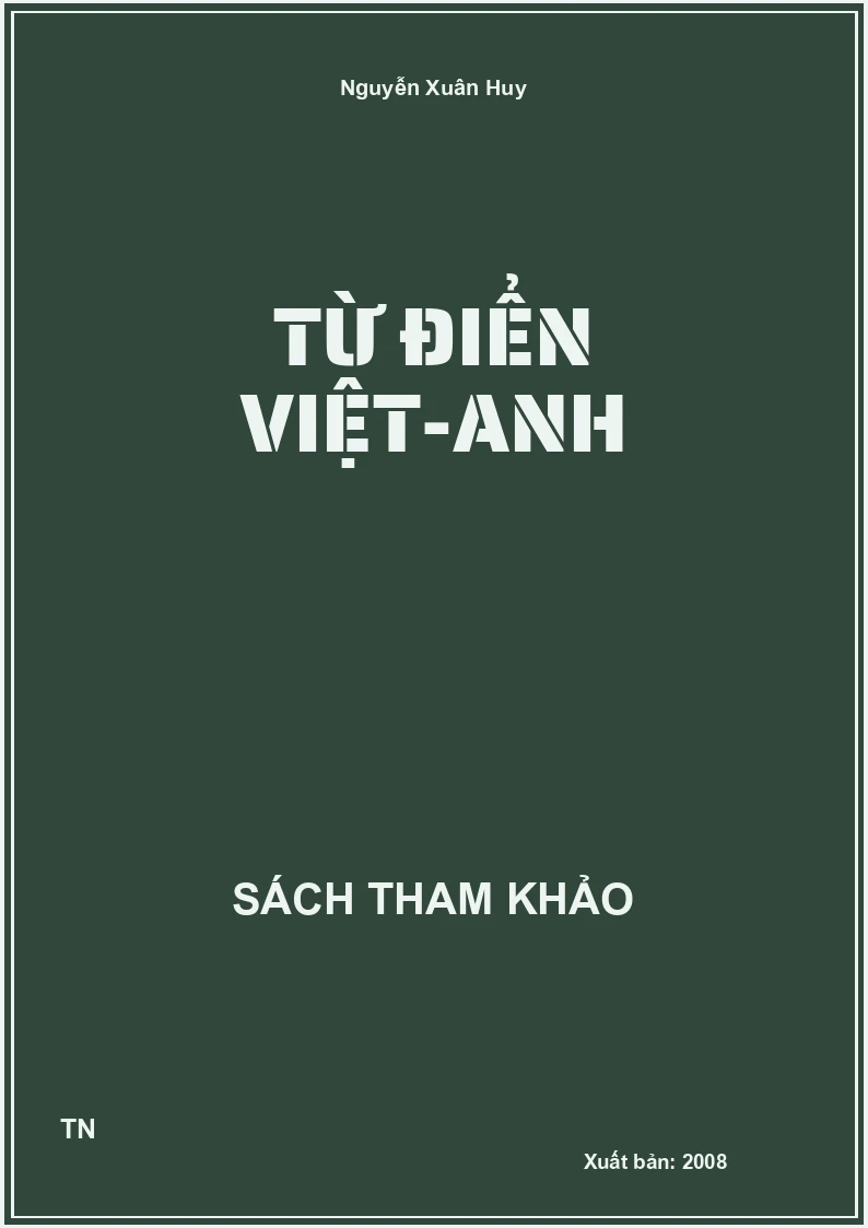 Từ điển Việt-Anh