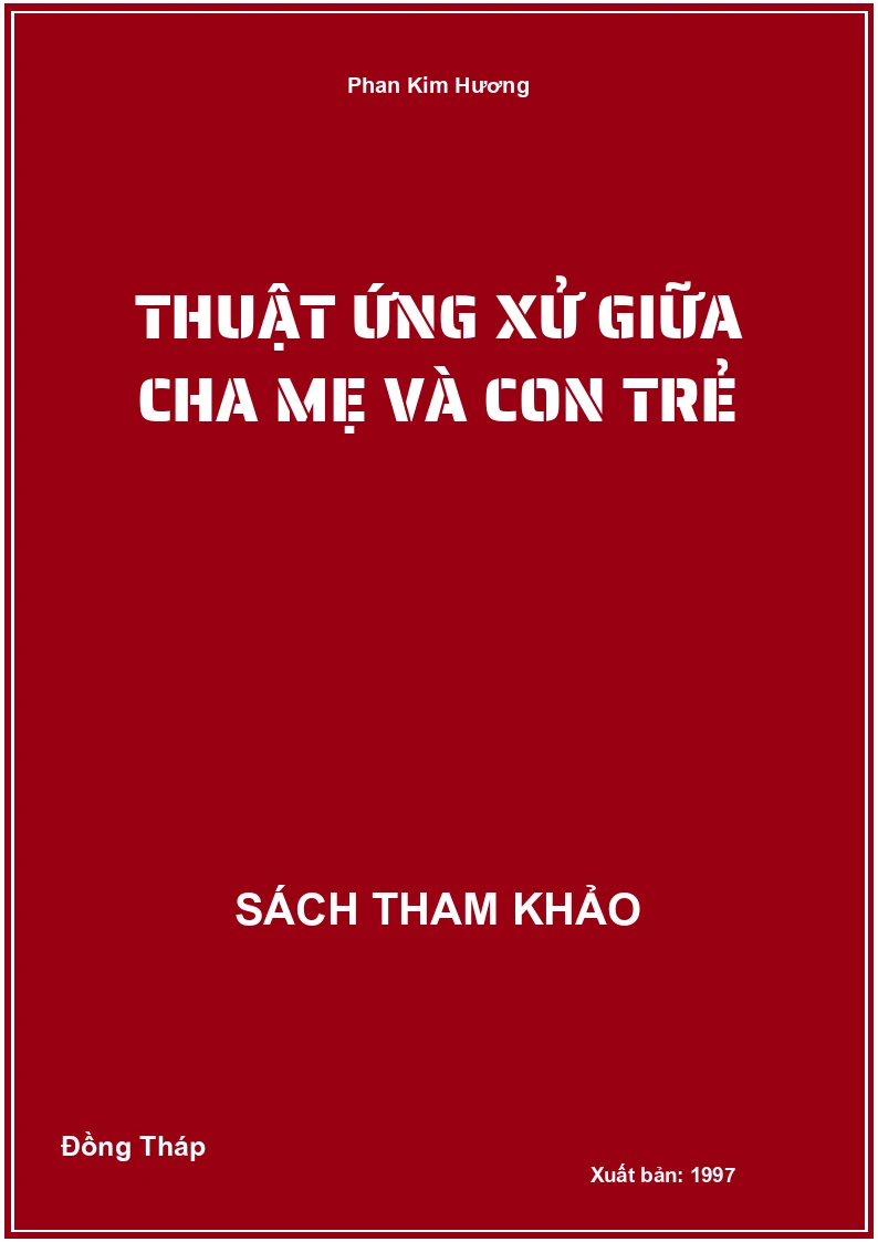 Thuật ứng xử giữa cha mẹ và con trẻ