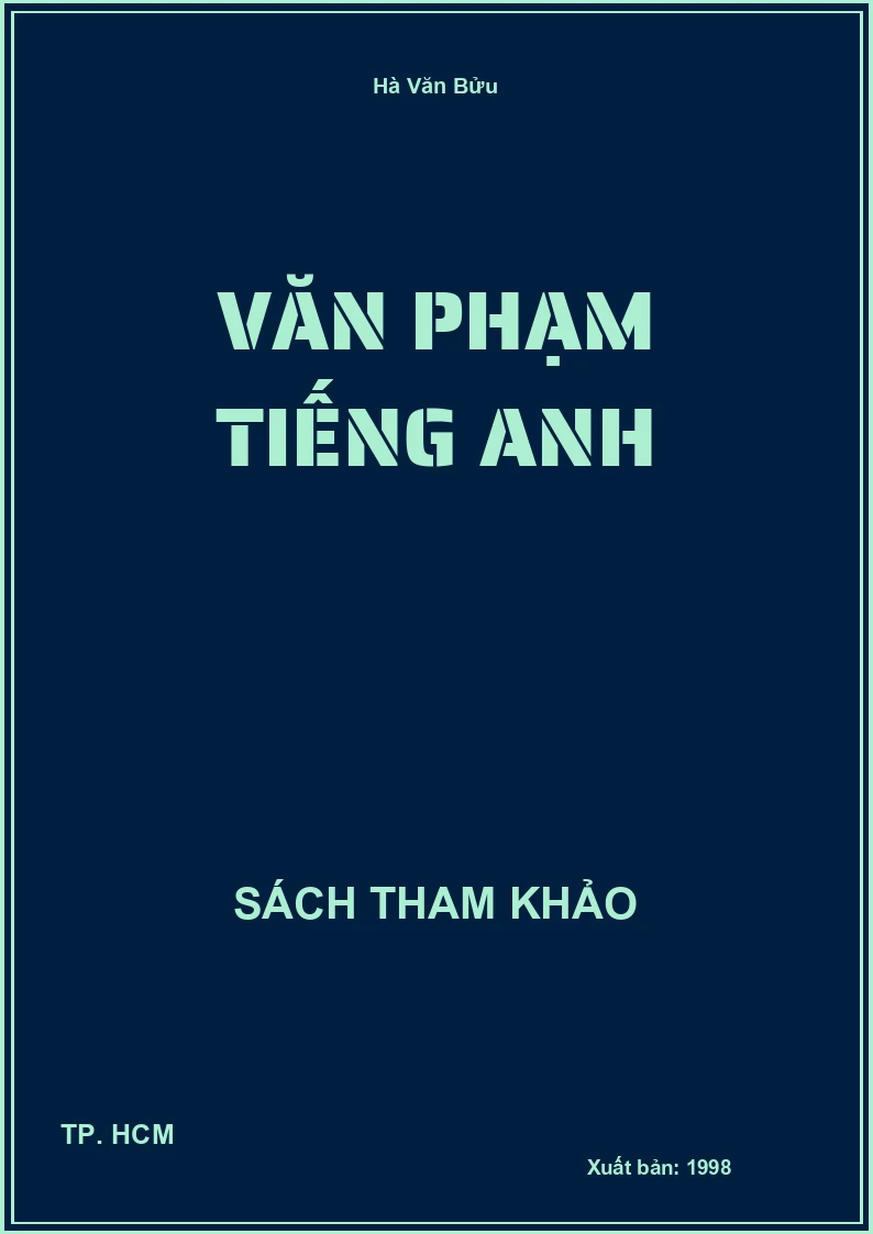 Văn phạm Tiếng Anh