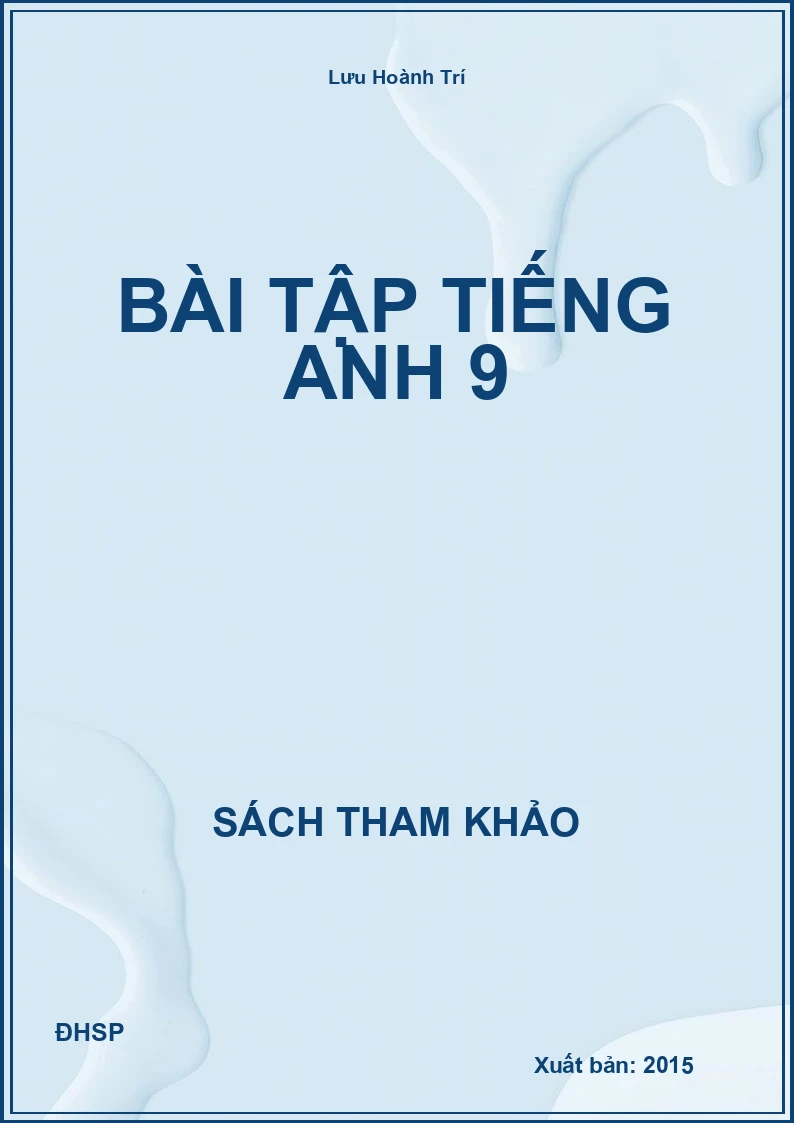 Bài tập Tiếng Anh 9