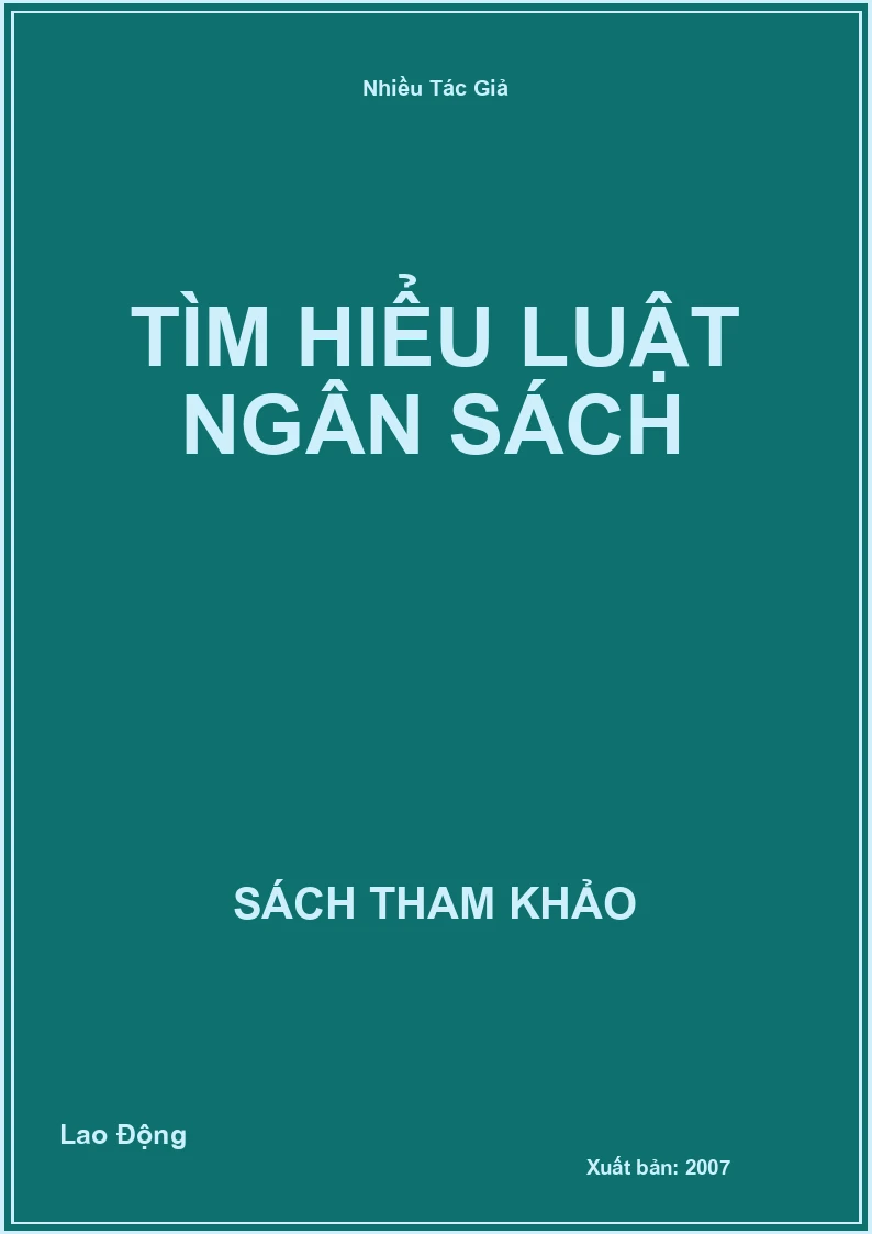 Tìm hiểu luật ngân sách