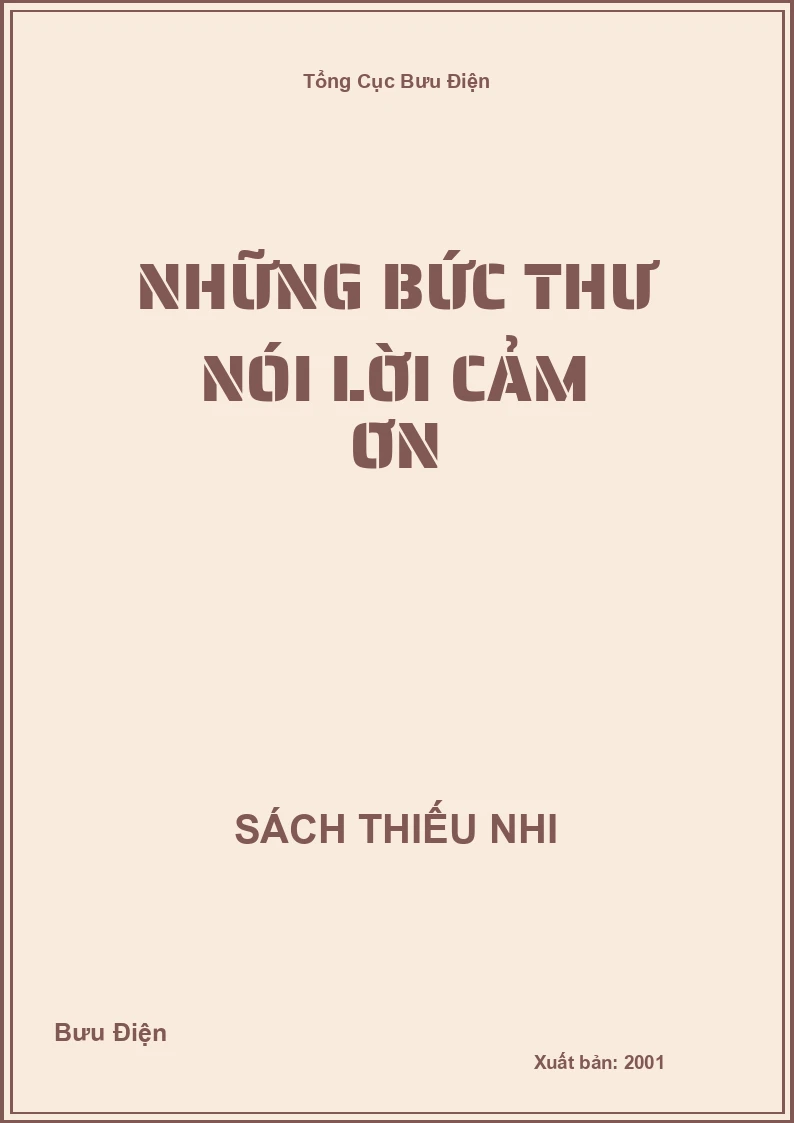 Những bức thư Nói lời cảm ơn