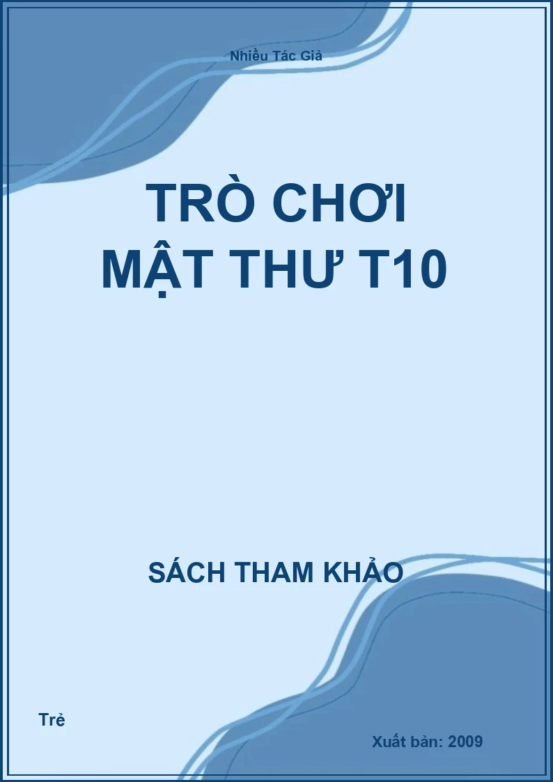 Trò chơi mật thư T10