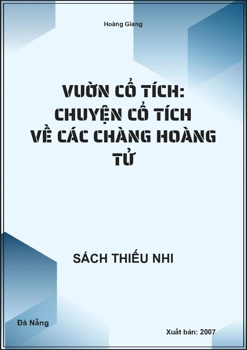 Vuờn cổ tích: Chuyện cổ tích về các chàng hoàng tử