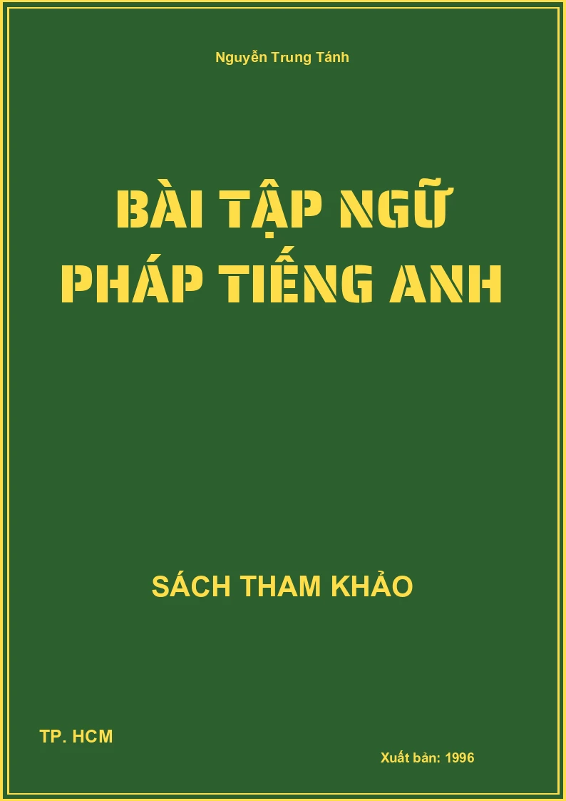 Bài tập ngữ pháp Tiếng Anh