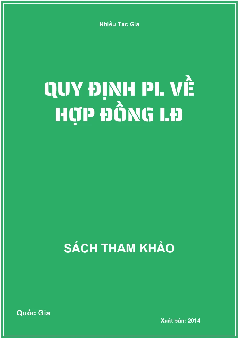 Quy định PL về hợp đồng LĐ