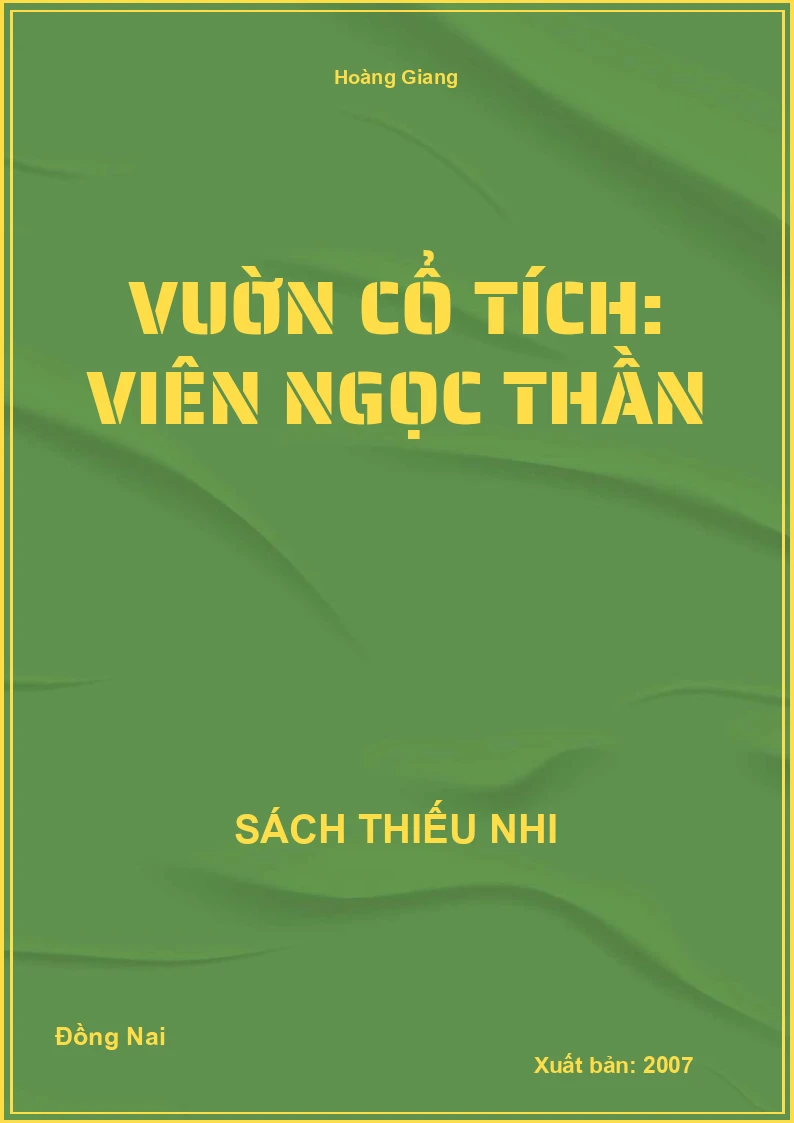 Vuờn cổ tích: Viên ngọc thần