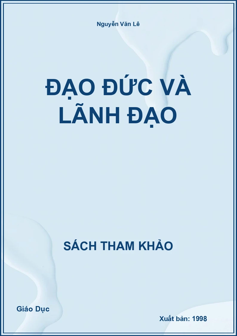Đạo đức và lãnh đạo