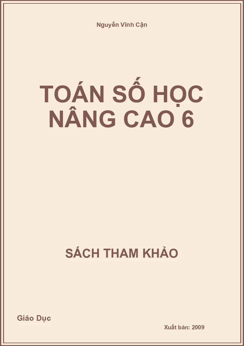Toán số học nâng cao 6