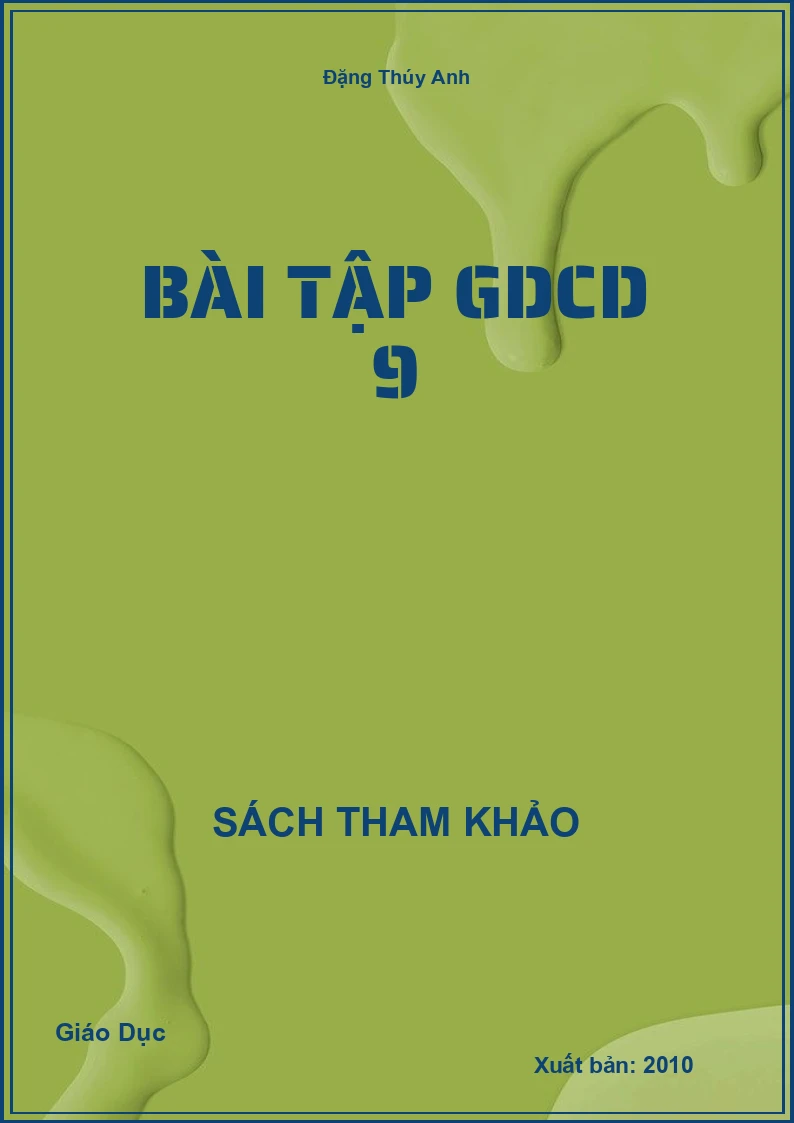 Bài tập GDCD 9