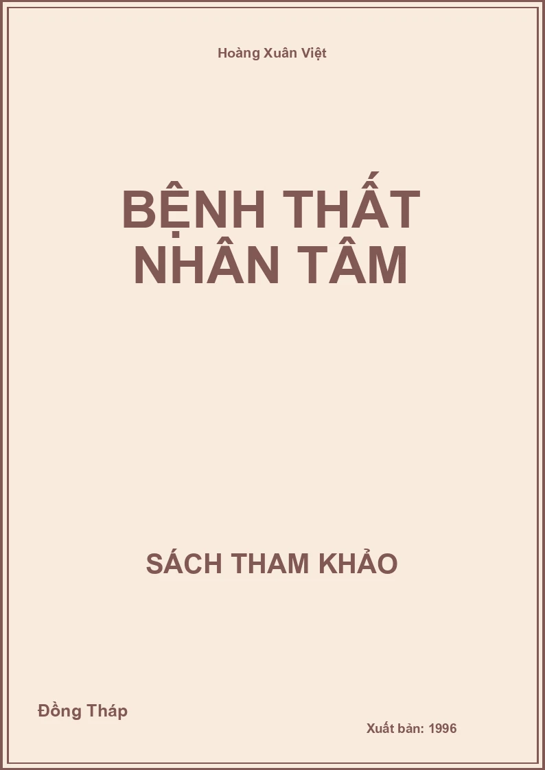 Bệnh thất nhân tâm