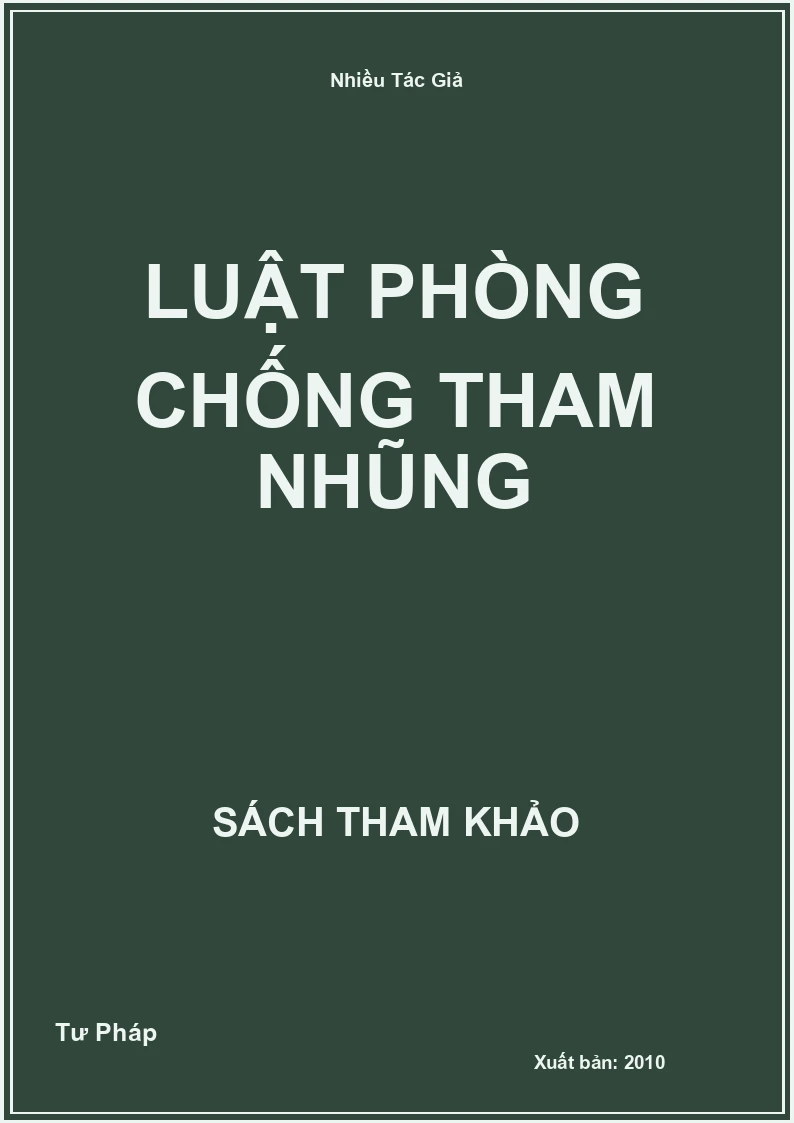 Luật phòng chống tham nhũng