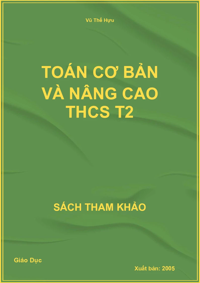Toán cơ bản và nâng cao THCS T2