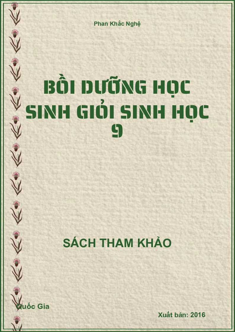 Bồi dưỡng học sinh giỏi sinh học 9