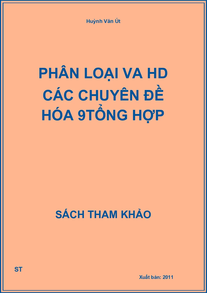 Phân loại va HD các chuyên đề hóa 9Tổng hợp