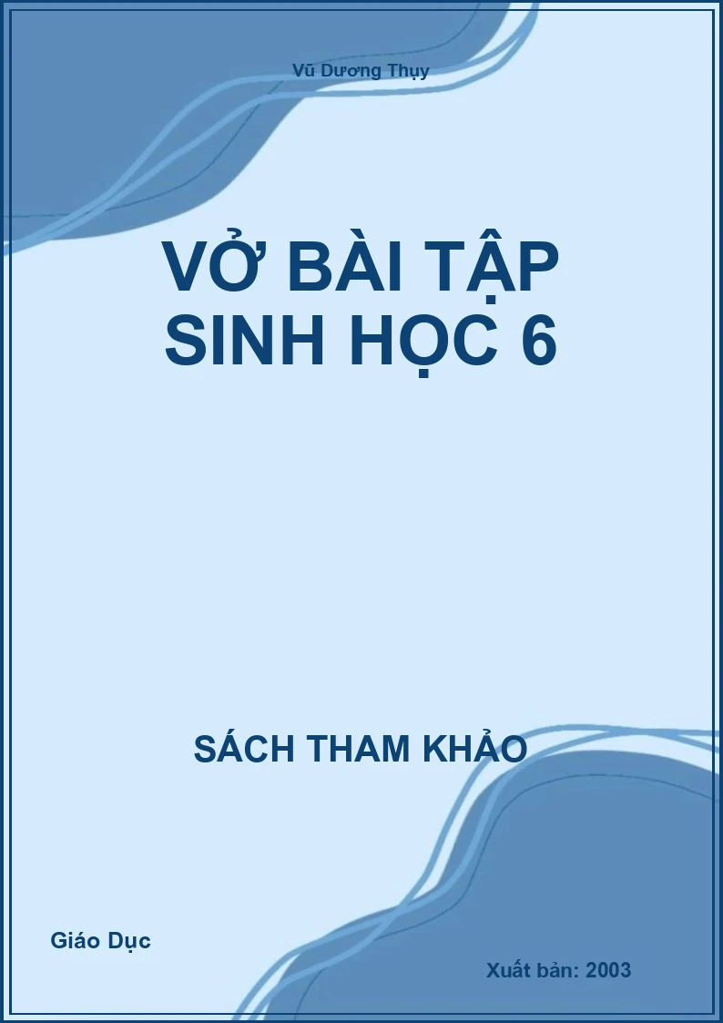 Vở bài tập sinh học 6