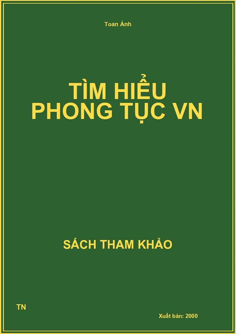 Tìm hiểu phong tục VN