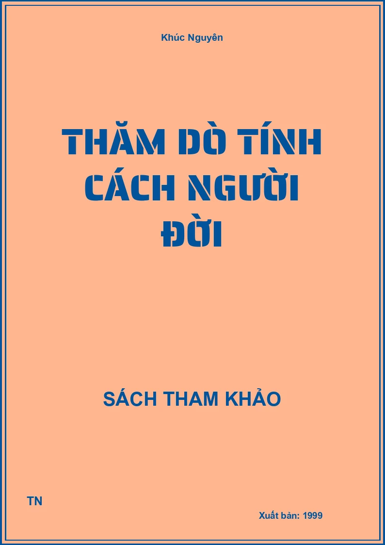 Thăm dò tính cách người đời