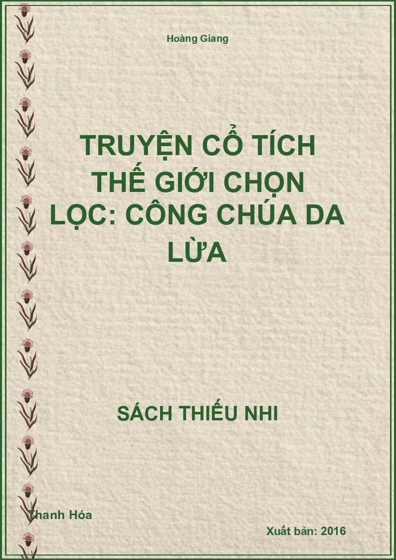 Truyện cổ tích thế giới chọn lọc: Công chúa da lừa