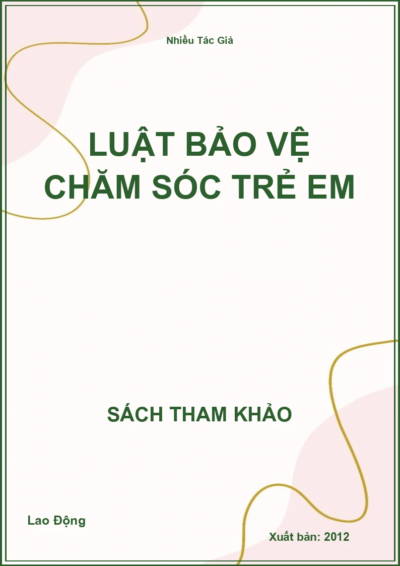 Luật bảo vệ chăm sóc trẻ em