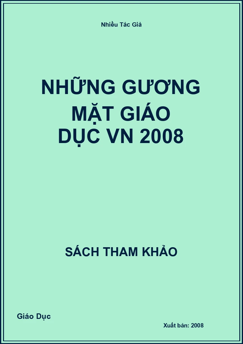 Những gương mặt Giáo Dục VN 2008