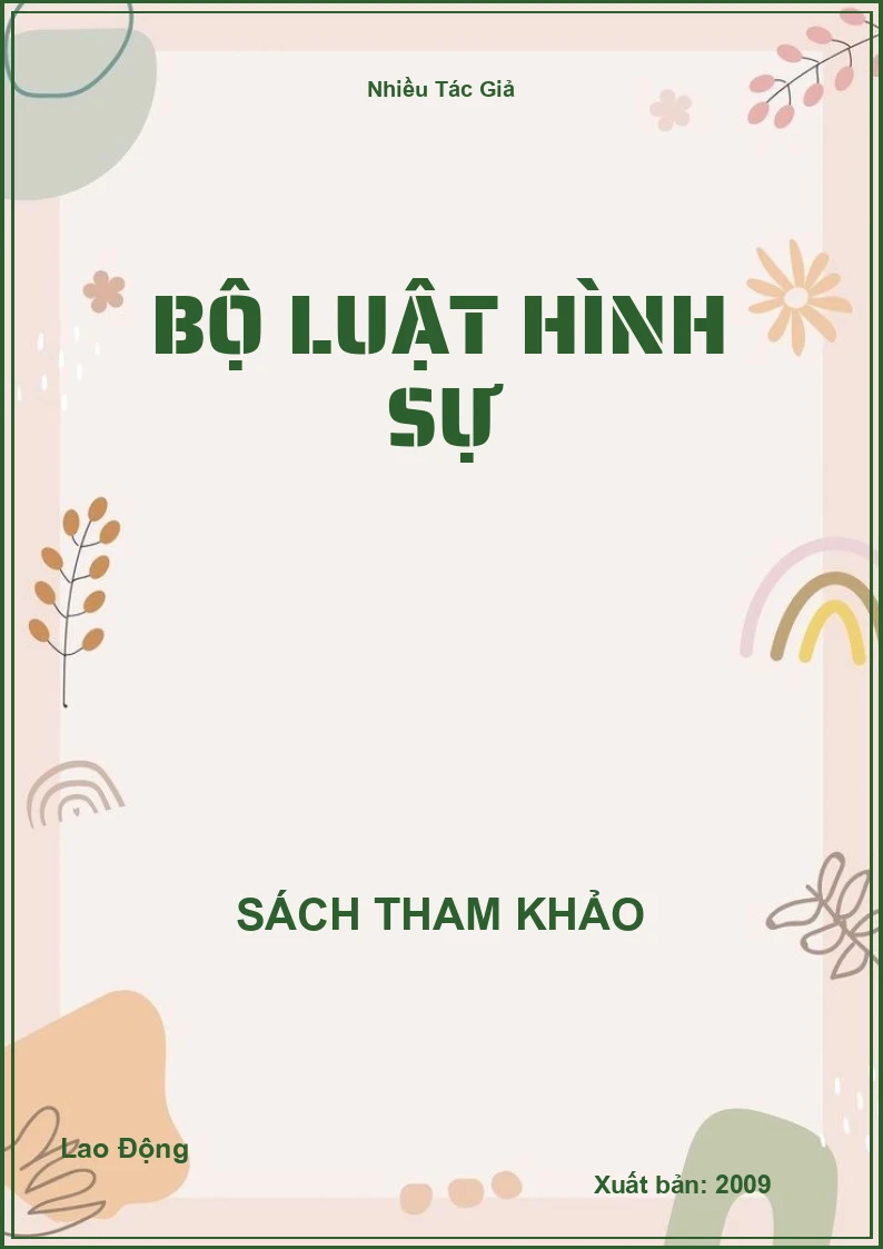 Bộ luật hình sự