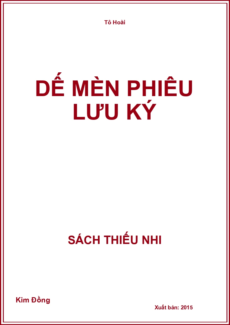 Dế Mèn phiêu lưu ký