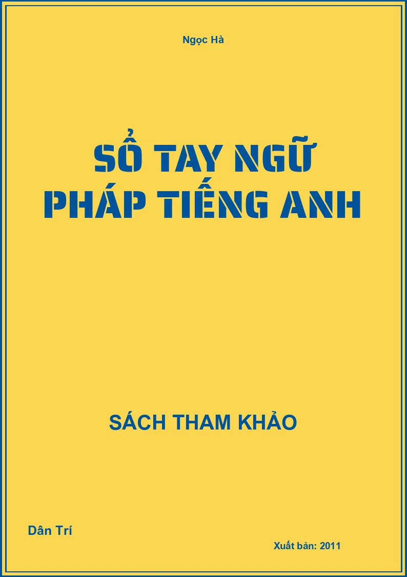 Sổ tay ngữ pháp Tiếng Anh