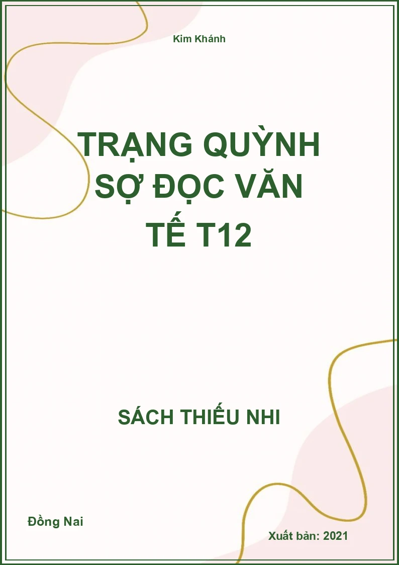 Trạng Quỳnh sợ đọc văn tế T12