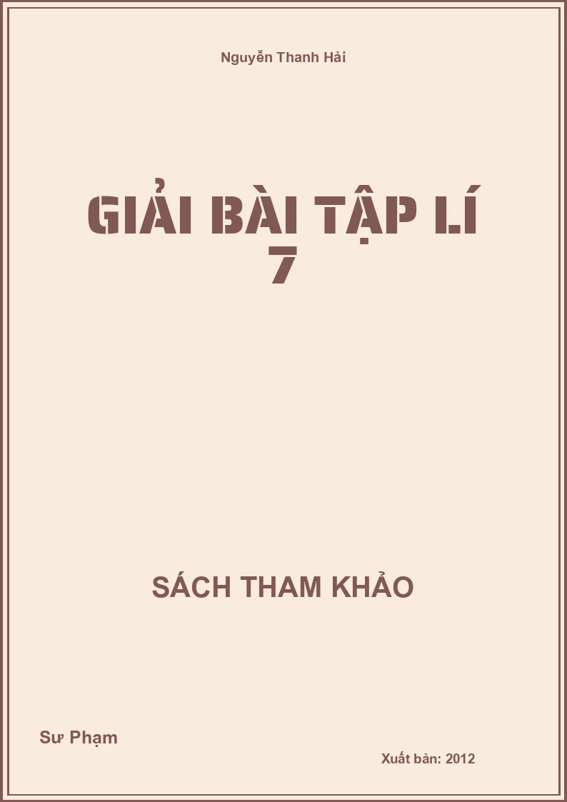 Giải bài tập lí 7