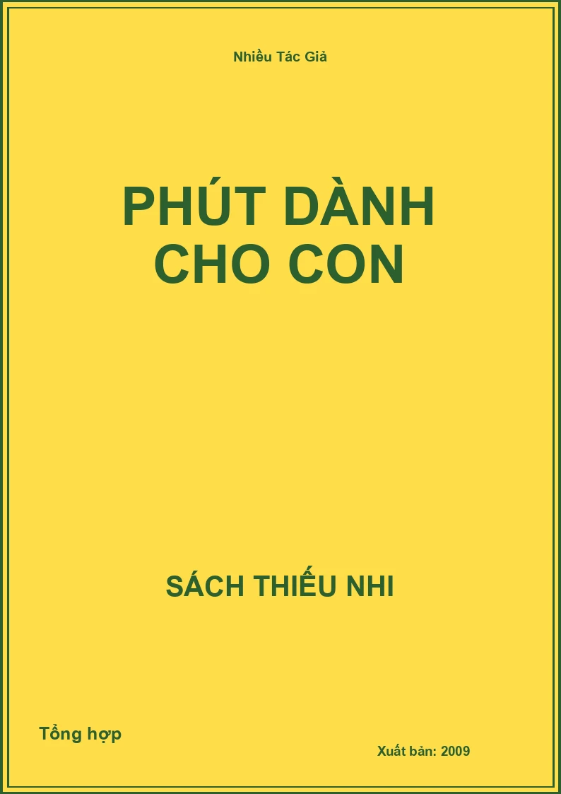 Phút dành cho Con