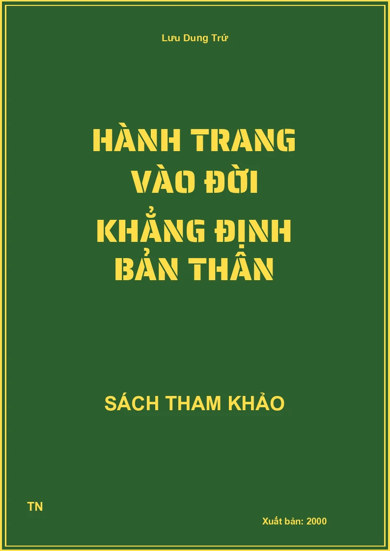 Hành trang vào đời khẳng định bản thân