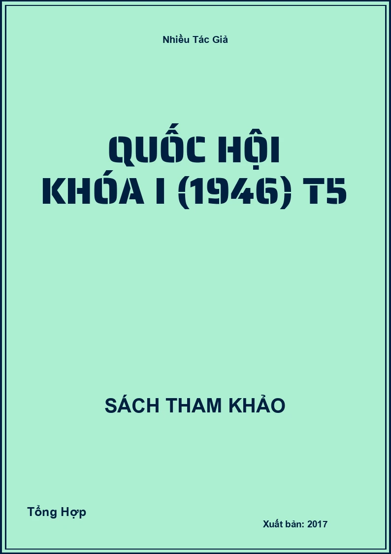 Quốc hội khóa I (1946) T5